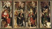 michael pacher altarpiece of the church fathers oil painting on canvas